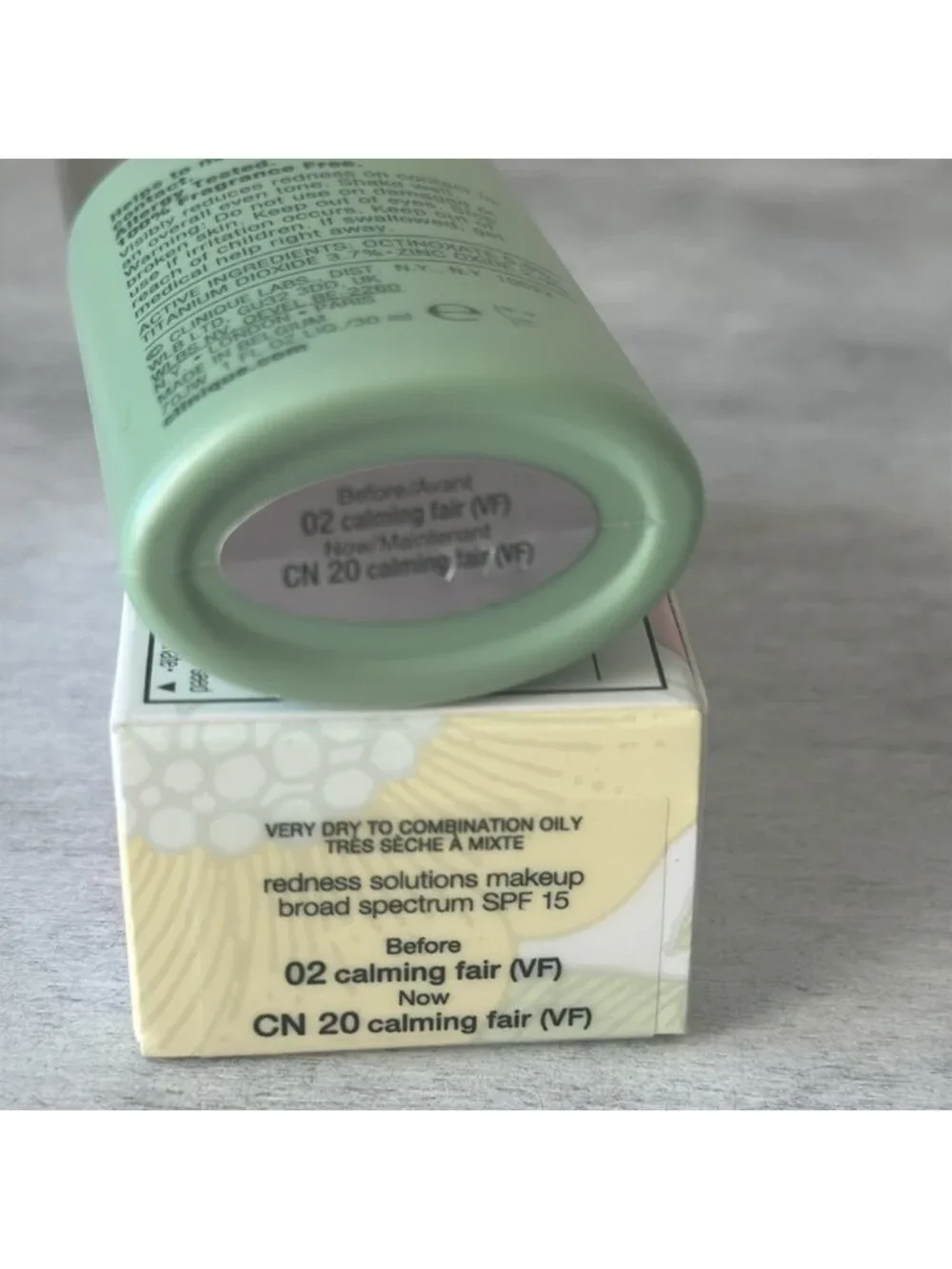 Clinique Redness Solutions Makeup “CN 20 Calming Fair” NIB